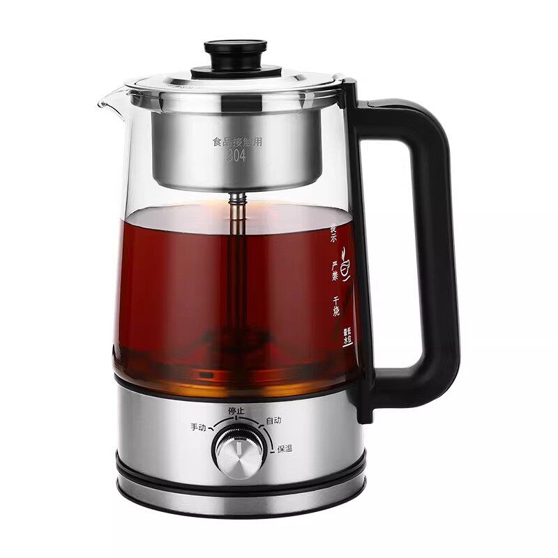 喷淋式煮茶器电热水壶大容量玻璃蒸茶器小型黑茶茶饮机蒸汽泡茶壶