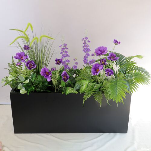 仿真绿植造景组合仿真花假花摆设户外庭院花箱仿真花装饰摆件植物