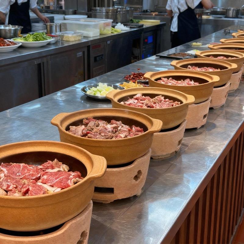 老式泥炉防水边炉泥土电陶炉砂沙瓦锅加热灶牛杂火锅煮茶炉围炉家