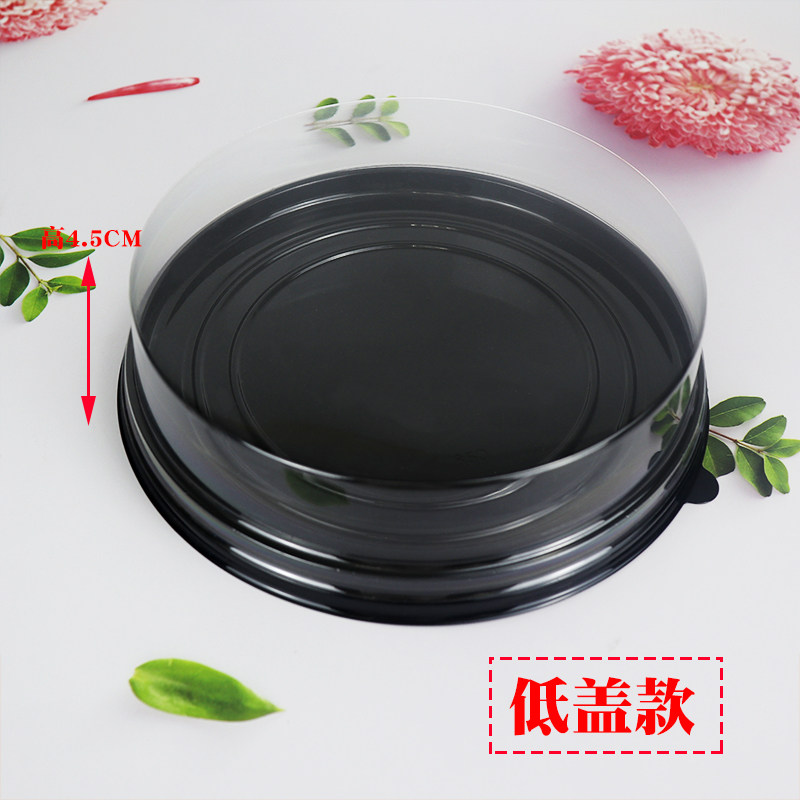 包邮8寸圆形芒果千层盒榴莲草莓芝士蛋糕烘焙西点一次性打包盒