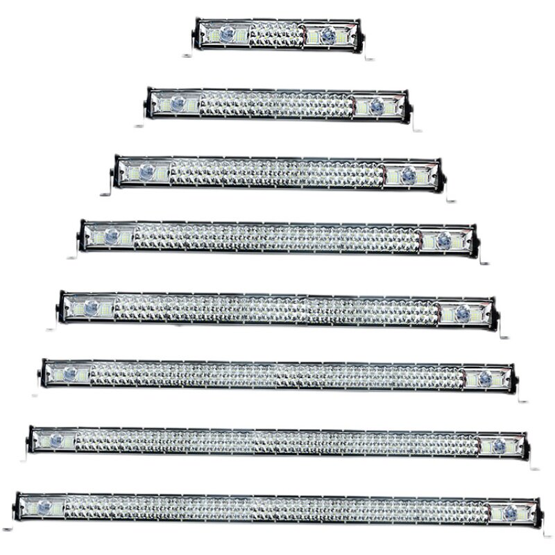 汽车长条灯LED射灯黄白光12v24通用超亮爆闪强光聚光中网货车杠灯