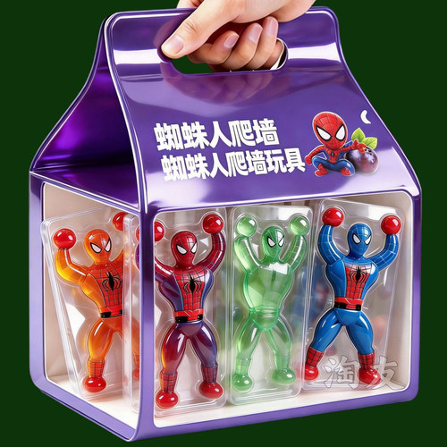 爬墙蜘蛛人粘粘翻跟斗整蛊玩具