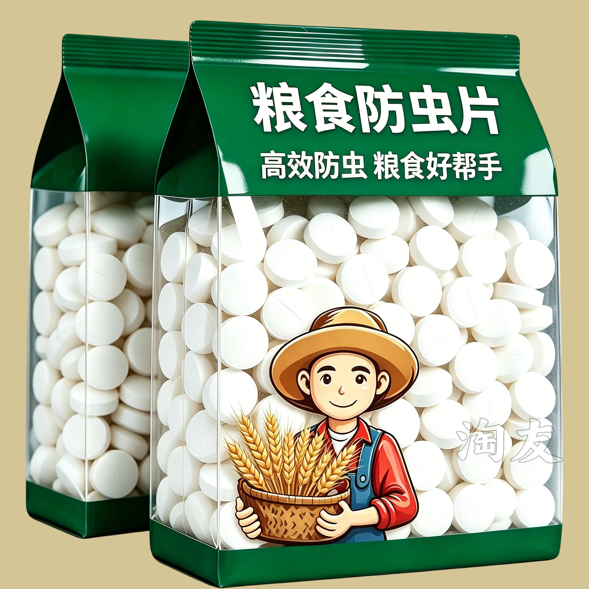 食品级防虫防霉防潮片谷物储存