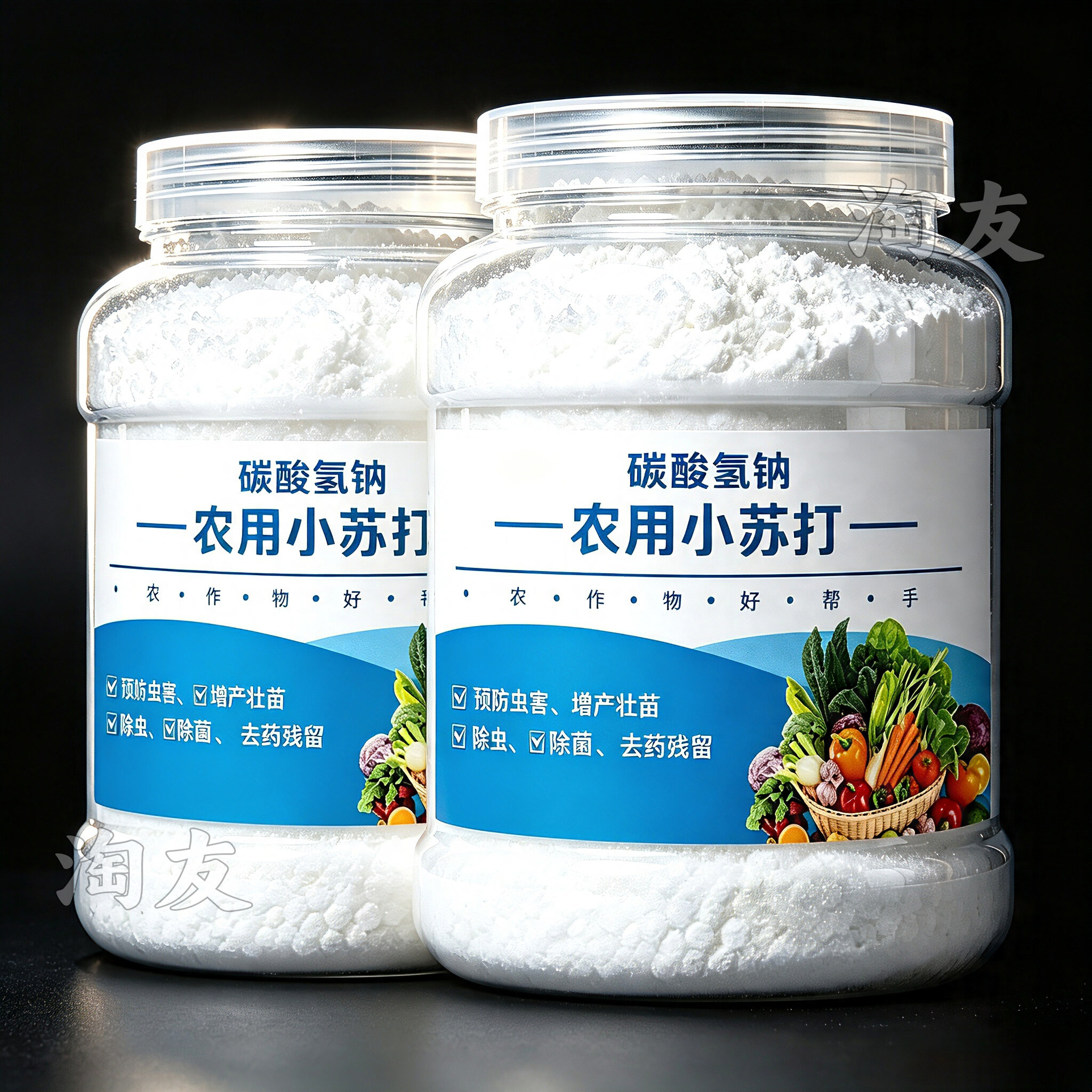 农用小苏打蔬菜果树抑菌防虫调节酸碱叶面喷施果蔬增产护理粉剂