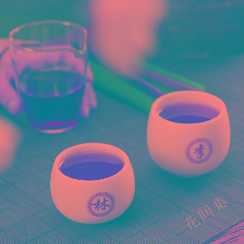 主人杯单个百家姓私人订制品茗杯男女羊脂玉白瓷茶杯陶瓷功夫茶杯