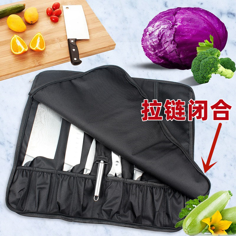 厨房工具包双层防刮牛津刀具收纳包手提主厨包大容量厨具餐具揹包