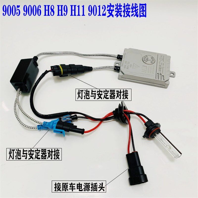 氙气灯套装近远光快启汽车灯泡H1H4H1190059012远近光一体80W超亮
