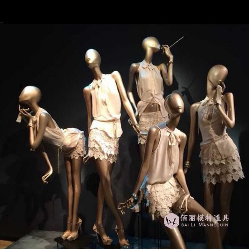 服装店模特道具女全身女装橱窗人台衣服展示架婚纱人体模特假人