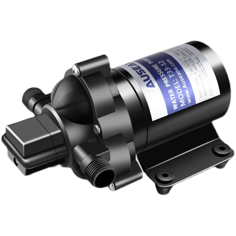 12V 24V T33小流量自吸水泵 房车专用直流隔膜泵 工程塑料制超静