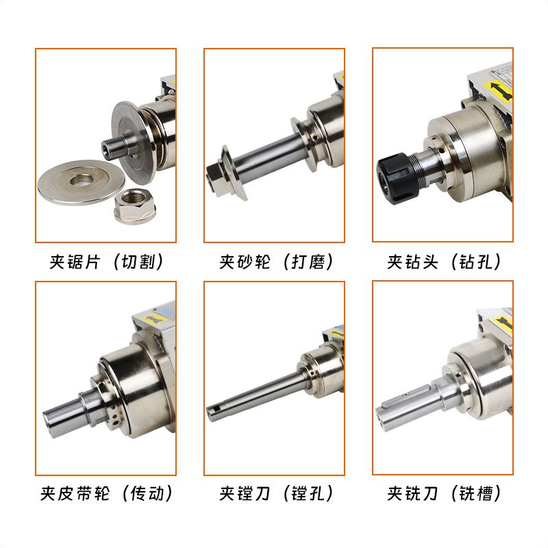 高速电机抛光碗型砂轮角磨机打磨防水磨床磨头车床专用三相电主轴