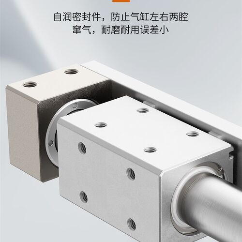 气动导轨滑台磁偶式长行程无杆气缸CY3R10/15/20/25/32/40/50/63