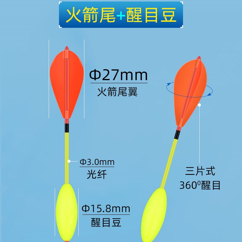 矶钓浮漂大物漂翘嘴远投海钓专用立漂夜光漂火箭漂鲢鳙漂醒目鱼漂