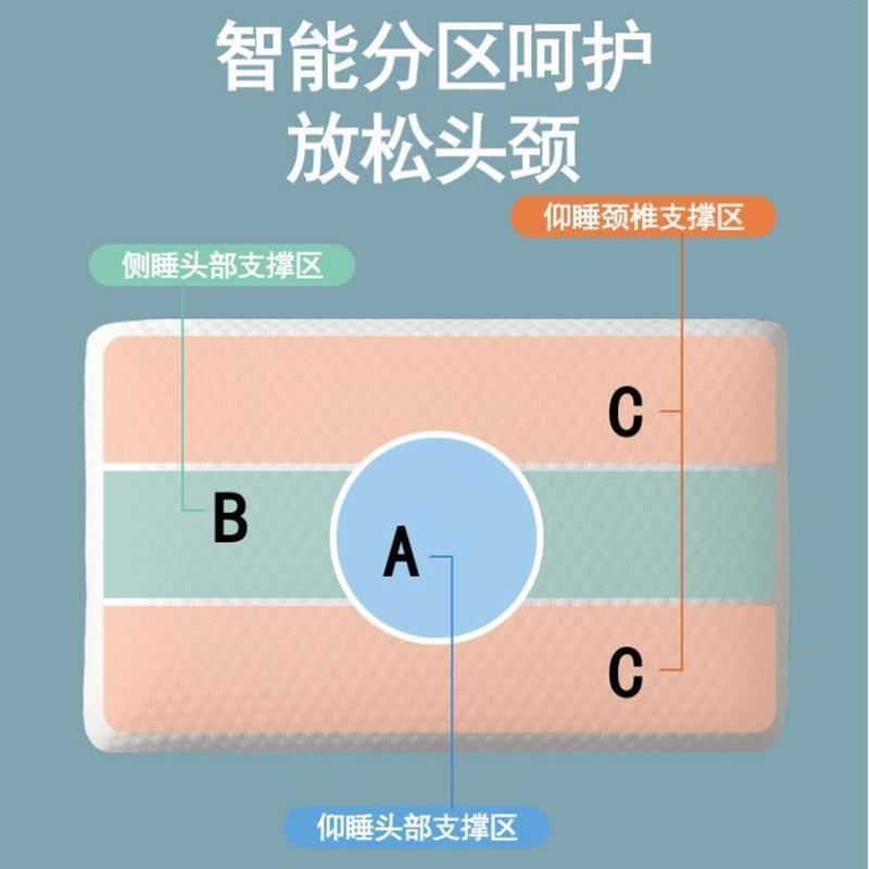 纾兰儿童款慢回弹记忆绵枕亲肤透气带枕套枕头家用