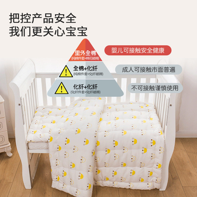 手工定做婴幼儿棉花被子新疆长绒棉花幼儿园开学被褥床被春秋冬被