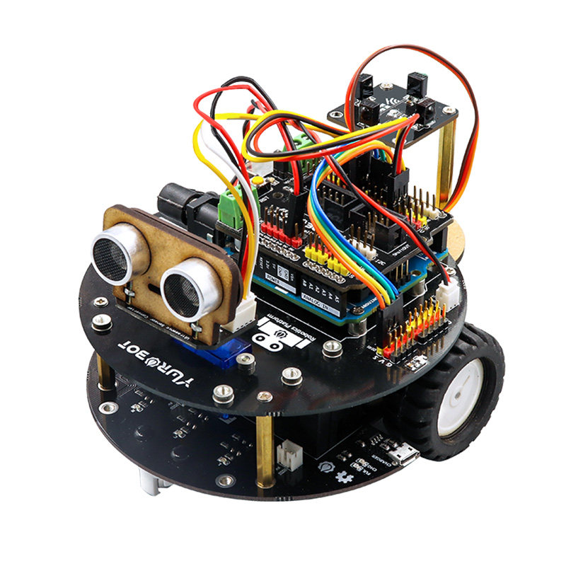 Arduino智能小车开发学习套件循迹寻迹避障机器人图形化编程教程