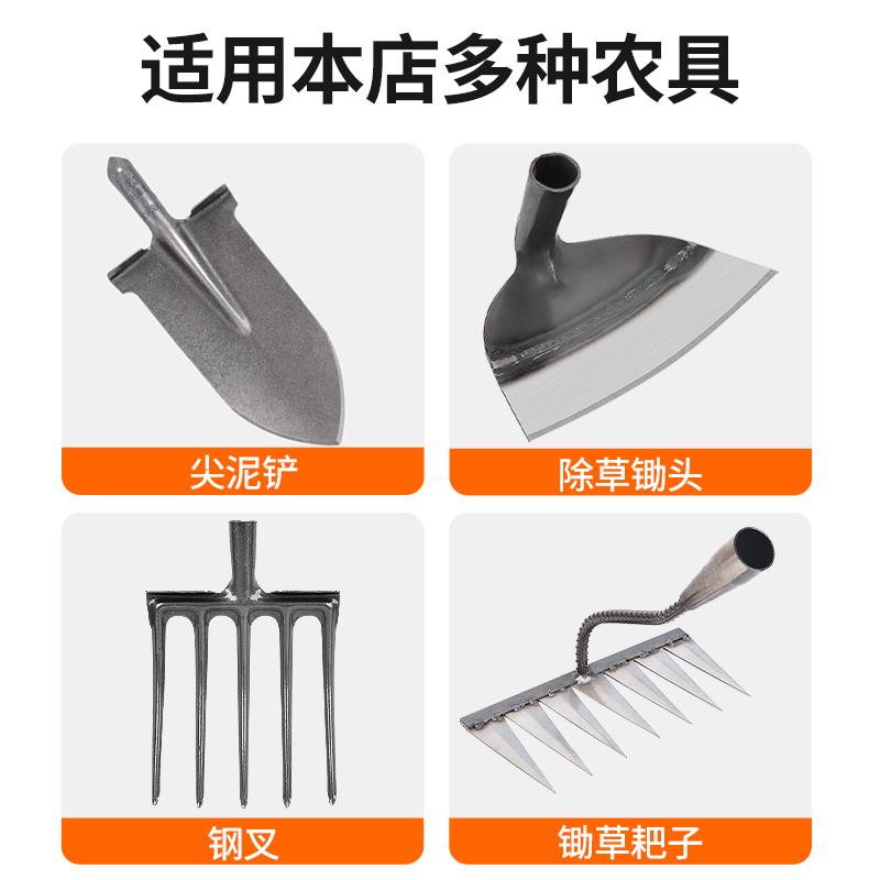 锄头把家用铁锹把手1.2米木棒木柄1.4M杆槐木实木硬木带把 锹木棍图片