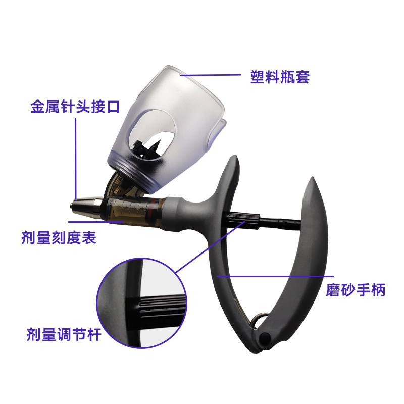 连续注射器兽用连续注射器插瓶汉克萨斯注射器兽用疫苗连续注射器