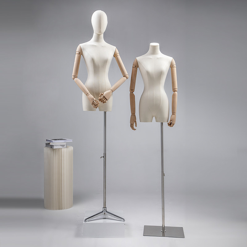 服装店韩版模特半身挂件手道具女小胸模特架子全身人偶橱窗展示架