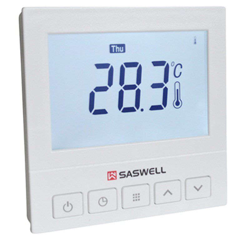 森威尔地暖温控器SAS920正品水暖电暖控制器saswel周编程液晶大屏