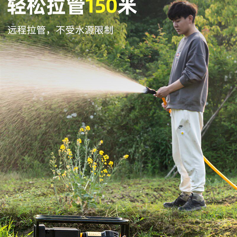 充电式抽水泵抽水机农田用灌溉电瓶浇水机浇菜浇地农业大功率水泵