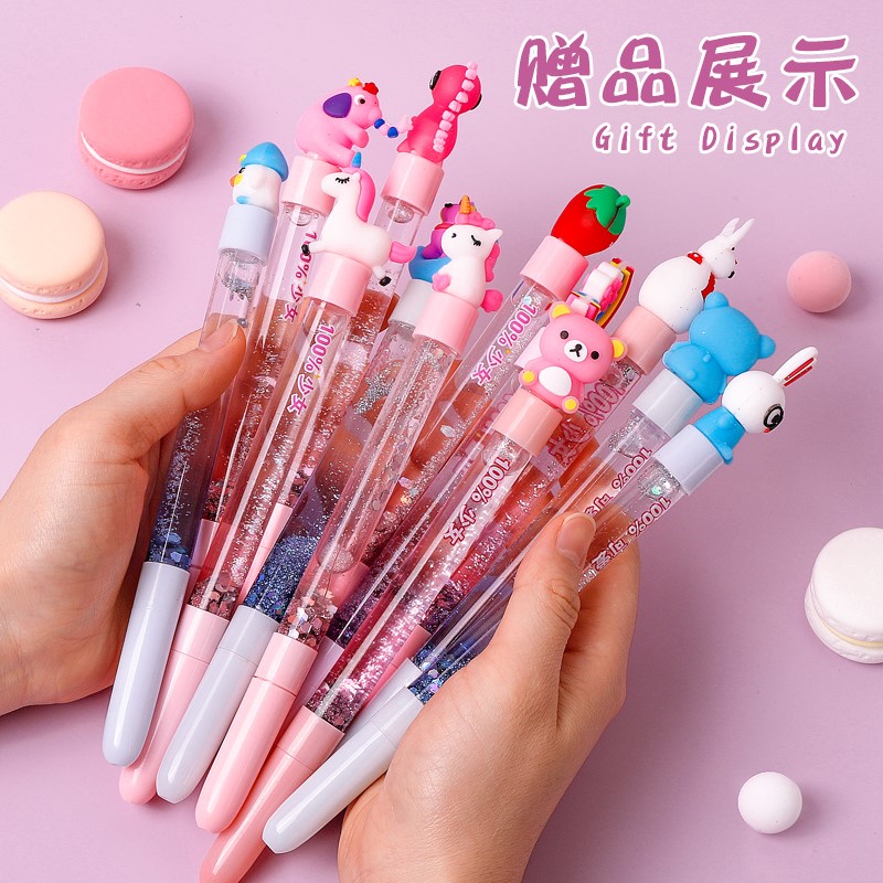 笔袋女孩小学生日系流沙铅笔盒大容量文具袋女孩版初中韩版少女心