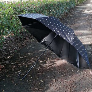 16骨小清新黑胶防晒遮阳伞防紫外线晴雨两用自动女自动长柄伞