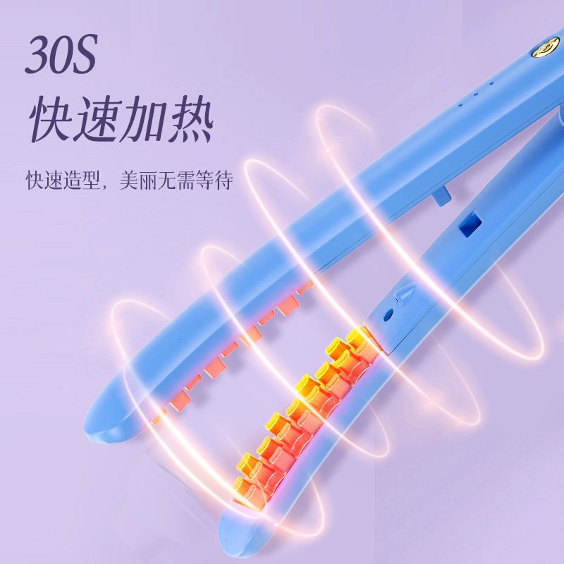 网红豌豆荚蓬松器玉米烫夹板垫发根烫发玉米须头发蓬松卷发棒格子