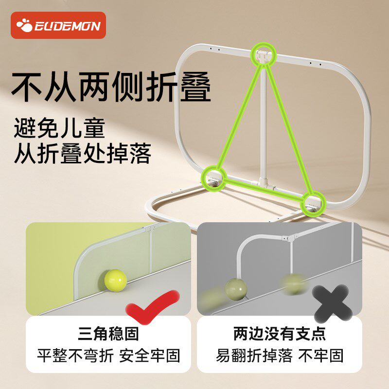 便携式床围栏可折叠旅行床栏免安装易收纳单侧一面儿童床护栏挡板图片