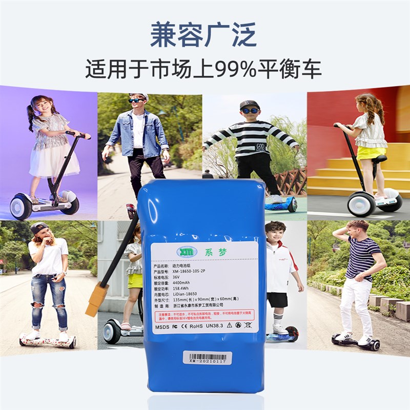 平衡车电池36v通用42V锂电领奥阿尔郎系梦左拉电动平行车专用电瓶