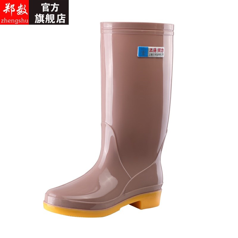 春夏季妈妈高筒雨鞋女士水鞋女雨靴长筒防水鞋厨房防滑胶鞋工作鞋