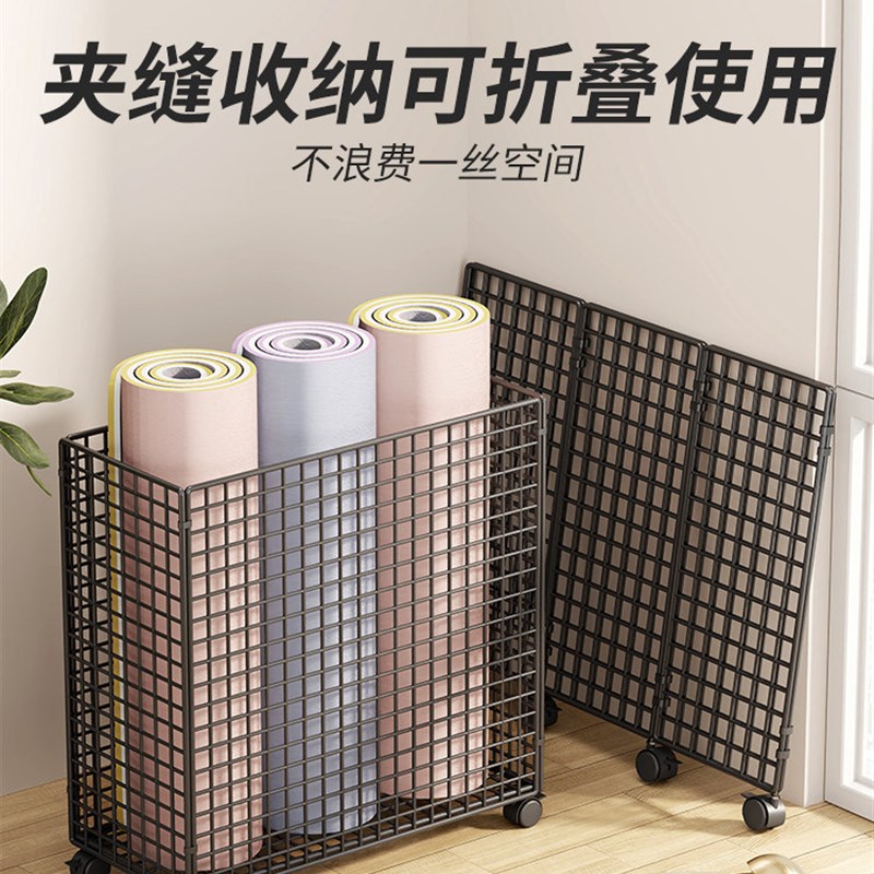 桌下可移动收纳箱落地带轮书包收纳筐大容量书本整理箱家用储物篮