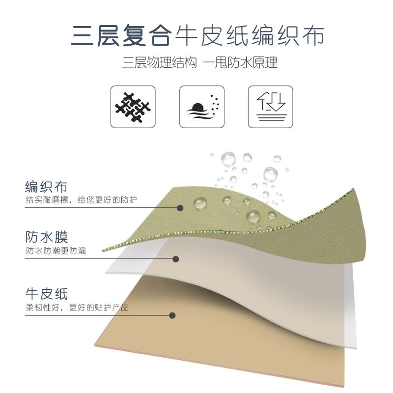 特宽蛇皮纸牛皮纸复合编织布卷料打包床垫钢材铝卷防水防潮包装纸