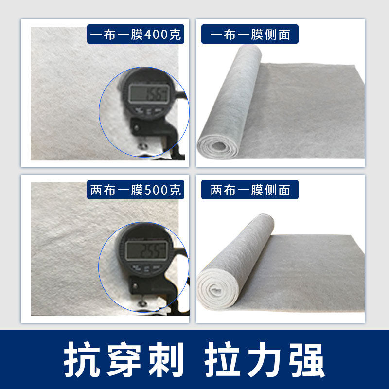土工膜鱼塘防渗膜鱼池藕池蓄水池防水布hdpe膜复合土工膜两布一膜