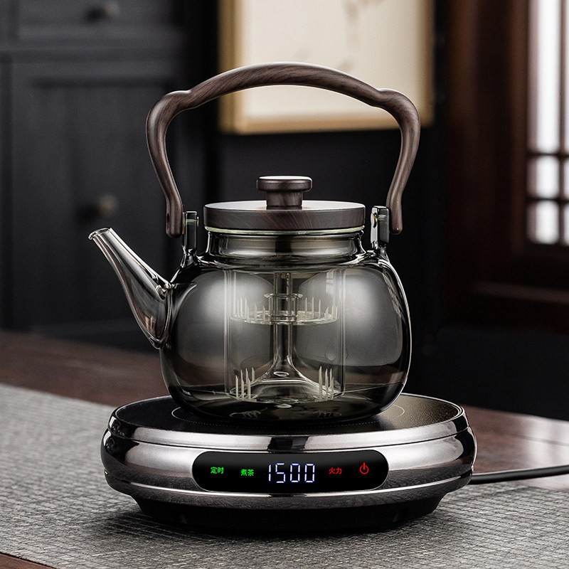 薄款1500W电陶炉煮茶器迷你台式快烧水炉家用静音茶具电磁炉智能
