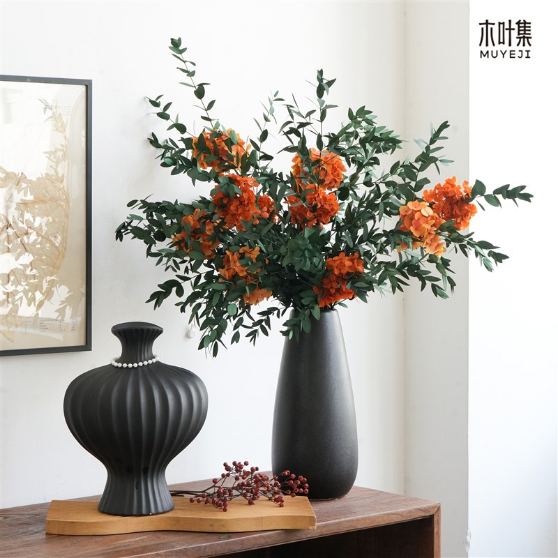 永生花干花瓶插真花束 餐桌客厅玄关装饰摆设 家居高级感轻奢摆件