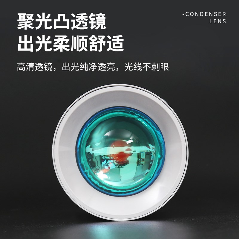 明装射灯夕阳红日不落洗墙可调角度家用客厅玄关照画嵌入式氛围灯