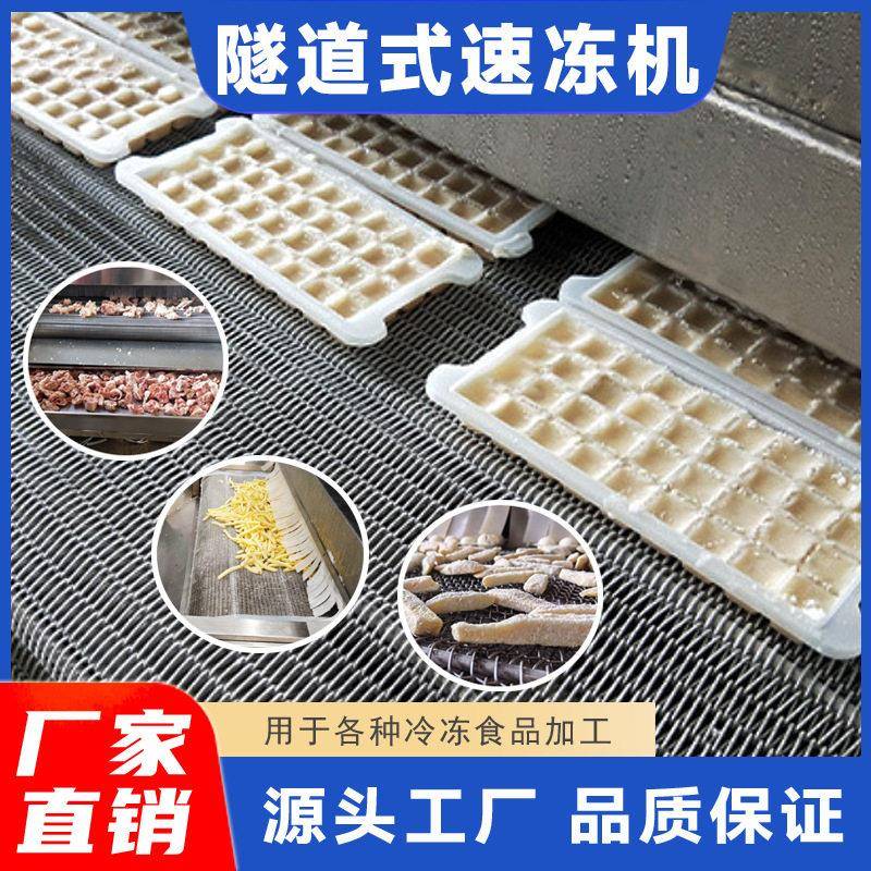 定制商用果蔬隧道式速冻机玉米粒黄桃丁连续式低温冷冻设备