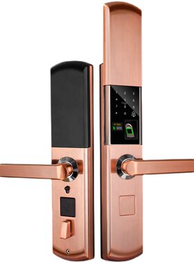 展健指纹锁全自动滑盖密码锁家用防盗门锁电子锁智能门锁手机远程