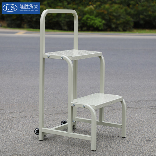 仓库超市可移动登高车理货梯可拆卸搬运梯登高平台加厚钢材