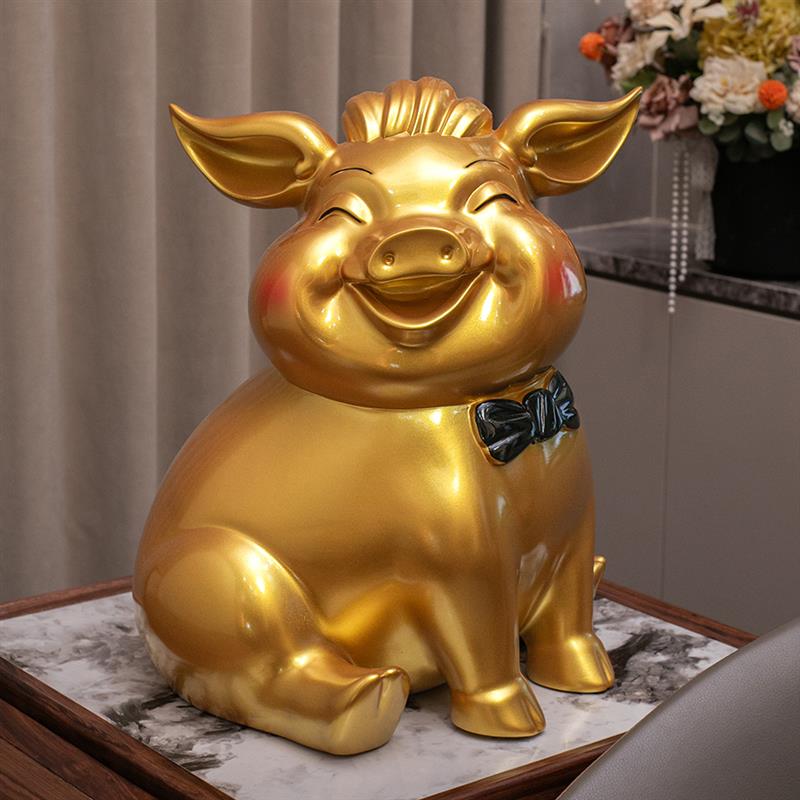 客户大型落地摆件可爱猪存钱罐招财吉祥物网红储蓄罐创意家居礼品
