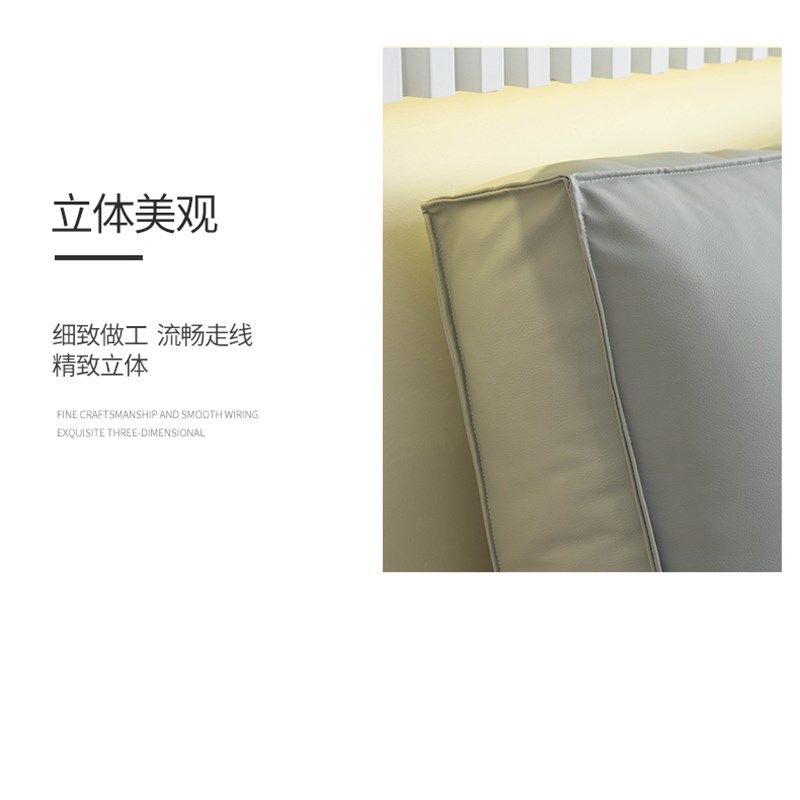 久用不塌防猫抓面包块立体组合沙发靠垫靠枕软包床头大靠背可拆洗