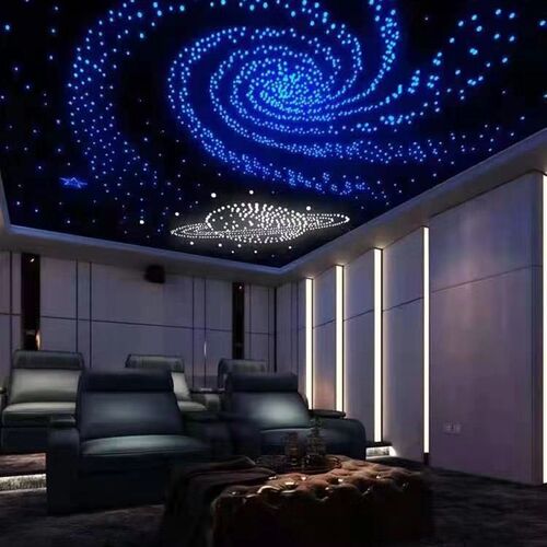 星空顶吊顶家庭影音室KTV星空灯卧室天花板满天星网红LED光纤灯