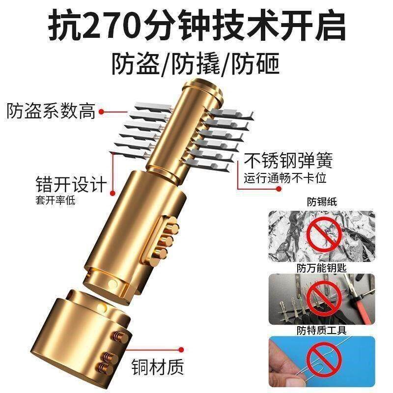 家用自行车长链条锁电动电瓶机车防盗链子锁单车锁铁锁链铜链锁