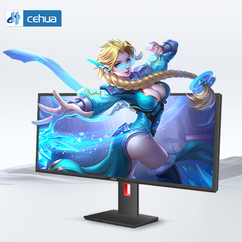 34英寸准4K100Hz显示器VA直面屏带鱼屏电脑显示屏10Bit办公屏幕