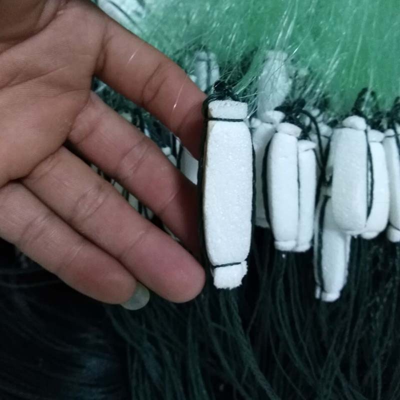 三层沉网粘网丝网捕鱼网加重手工3米70米3 4 5 6指鲫鱼鲢鱼渔网