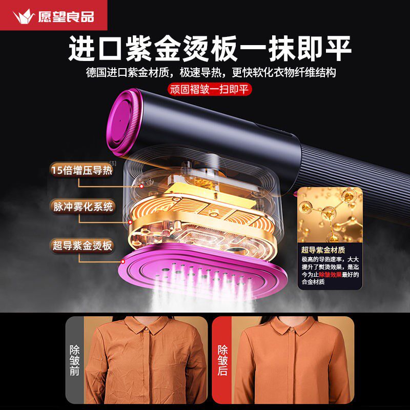 【央视推荐】手持挂烫机家用小型蒸汽熨斗便携式熨烫旅行衣服电器