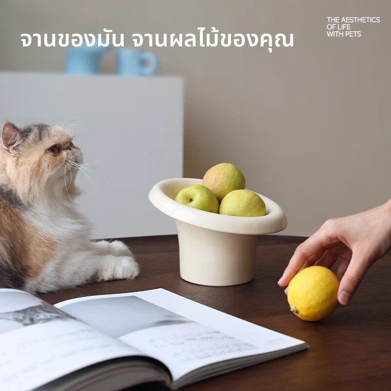 meoof 觅凹fafa碗宠物粮碗水碗猫碗陶瓷彩色狗碗超大碗口食盆用品