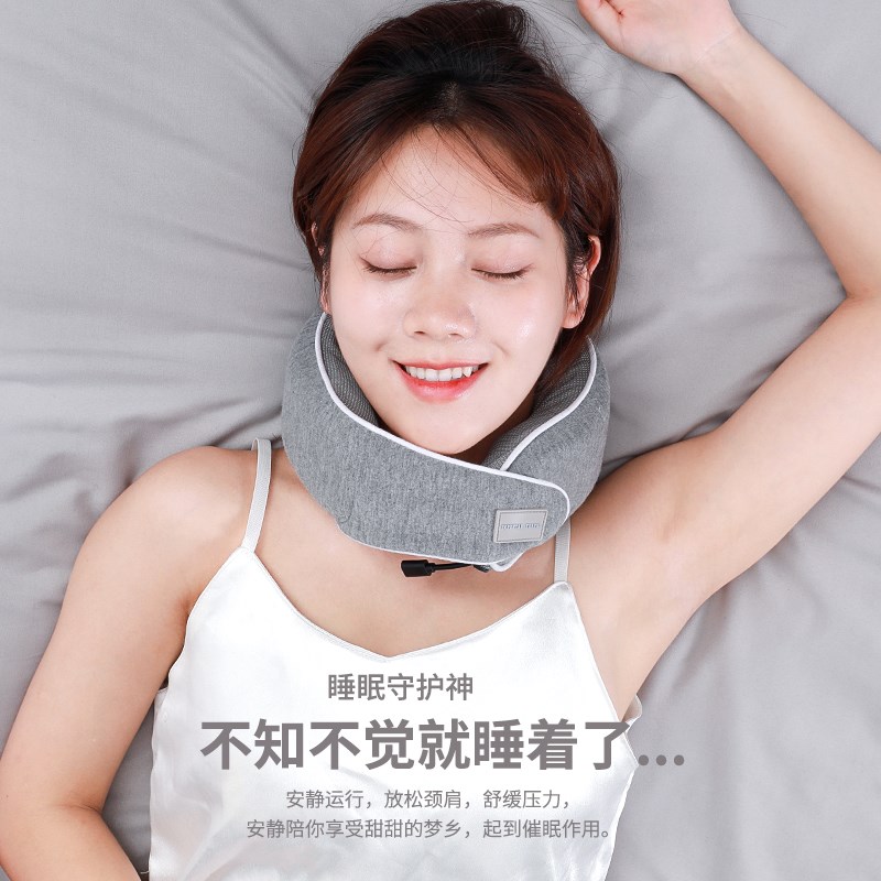 加热u型枕记忆棉脖子热敷理疗枕电热颈椎靠枕发热慢回u形枕护颈枕