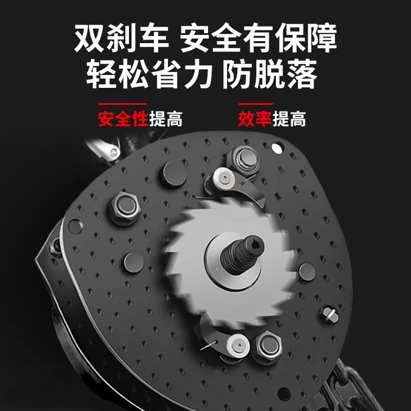 国标手拉葫芦2吨1T5吨10t三角倒链单链吊链手动起重吊机3米6m链条