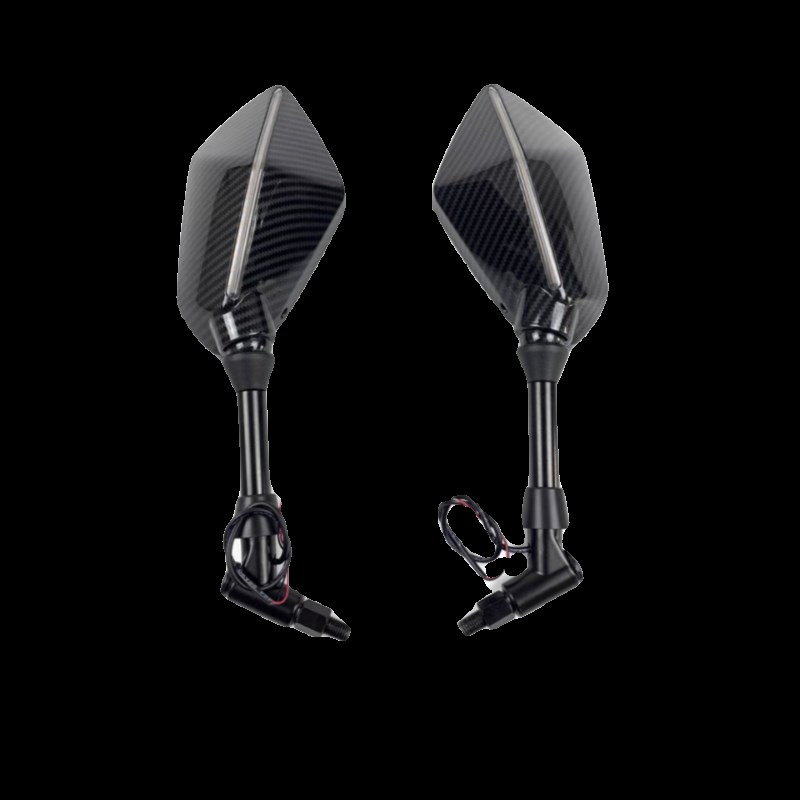 适用于无极SR150/250GT/SR4MAX改装反光镜摩托车带转向灯后视镜